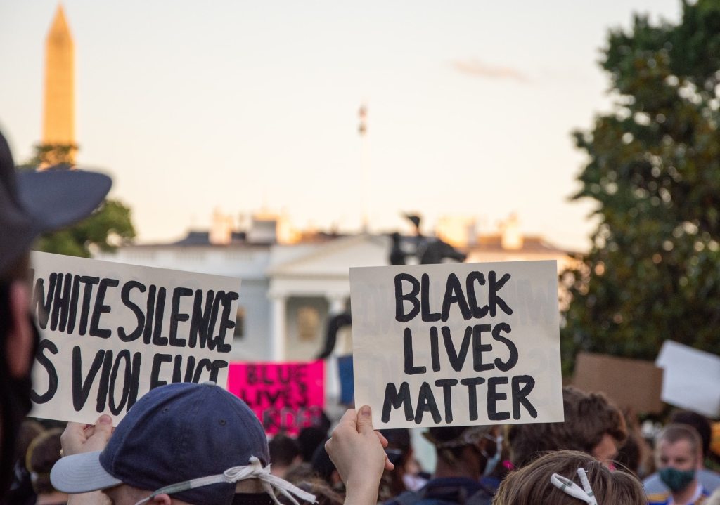Image of Black Lives Matter Protest in Washington, DC, 5/31/2020. By Koshu Kunii via Unsplash. #ShutDownSTEM #ShutDownAcademia